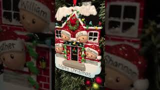 Personalized Brick House Family  4 Christmas Ornament [upl. by Latona]