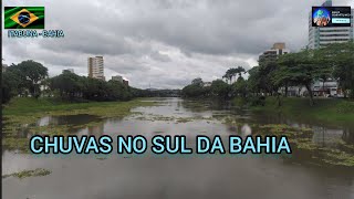 Chuvas no Sul da Bahia eleva o nível de água no rio Cachoeira  Itabuna  Bahia [upl. by Mollie]