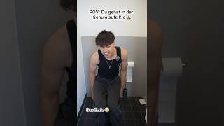 POV du gehst in der Schule aufs Klo 😭💩 shorts [upl. by Polloch]