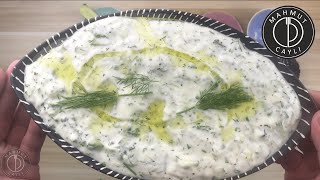 How to Make Homemade Tzatziki Cacik  Easy Turkish Meze  Easy Tzatziki Sauce  Mahmut Cayli [upl. by Ayor134]