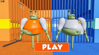 Prison Alien Barry vs Alien Barry Prison Run All morphs unlocked obby roblox robloxobby [upl. by Nisior]