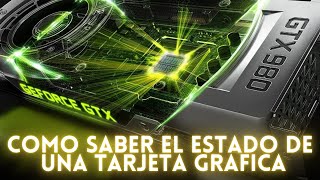 Como hacer un diagnostico a la tarjeta grafica o video [upl. by Cleasta123]