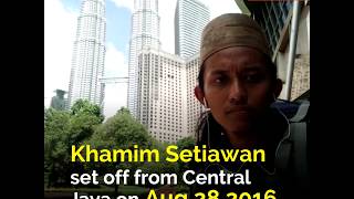 Indonesian Man Arrives in Makkah for Hajj After Walking 9000km [upl. by Nikita566]