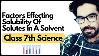 Factors Effecting Solubility Of Solutes In A Solvent  Class 7th Science [upl. by Zwiebel923]