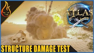 Atlas MMO PVP Structure Damage Testing [upl. by Silyhp]