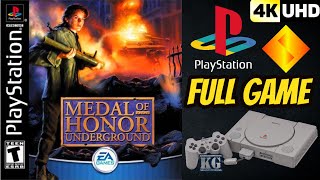 Medal of Honor Underground  PS1  4K60ᶠᵖˢ UHD🔴 Longplay Walkthrough Playthrough Full Movie Game [upl. by Harsho386]