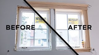 How to Install Window Casing and Interior Trim [upl. by Lexa229]