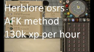 Efficient herblore training guide  afk method 130k xp per hour in osrs with profit [upl. by Josler]