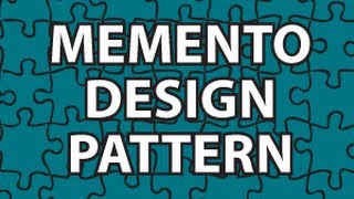 Memento Design Pattern [upl. by Htebaras]