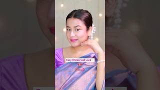 Monochromatic Makeup Tutorial For Bridesmaids  Shimmery Eye Makeup Look  Myntra Shorts [upl. by Brout]