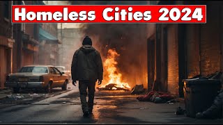 10 Cities With The MOST Homeless Painful Reality [upl. by Ronda]