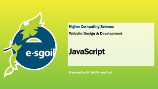 eSgoil HCS Websites 3  JavaScript [upl. by Howlan]