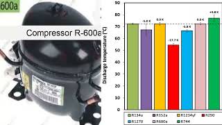 Why are the compressor with R600a and the R134a gas different [upl. by Geilich]