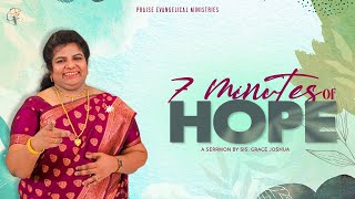 7 Minutes of Hope  Sis Grace Joshua  Tamil Christian Message [upl. by Ronna]