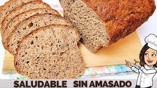 🍞 PAN de MOLDE INTEGRAL SIN AMASAR FACIL Y RÁPIDO [upl. by Acireed]