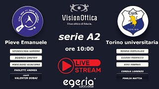 A2 Live  New TT Pieve Emanuele vs TORINO UNIVERSITARIA  17112024 [upl. by Borman757]