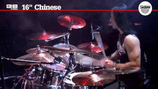 SABIAN 16quot B8 Pro Chinese Chinatype Cymbal Demo [upl. by Nahtiek]