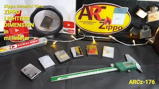 Zippo Lighters DIMENSION in millimeter mm  ARCz176 [upl. by Duane]