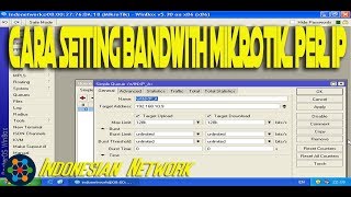 Video Tutorial Cara setting bandwidth mikrotik per ip pada rb750 [upl. by Labannah]