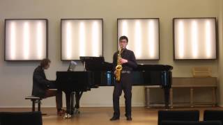 Jacques Ibert  Concertino da Camera for Alto Saxophone 1st mov [upl. by Lyrem]