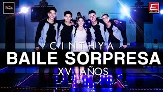 BAILE SORPRESA CINTHYA con Heartbreakers chambelanes [upl. by Elyrpa]