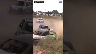 short Stansted raceway Banger Racing Nice little Clip Racing crash 020723 [upl. by Ankeny947]