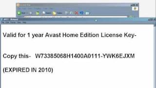 Free Avast License Key [upl. by Krell]