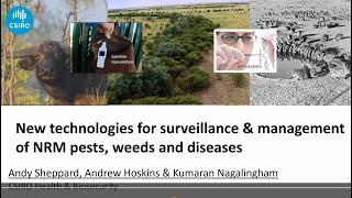 Andy Sheppard  Biosecurity Hub Webinar2  Working Smarter using technology in biosecurity [upl. by Landy818]