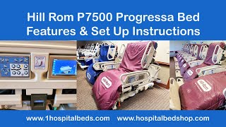 Hill Rom P7500 Progressa Features and Set Up Instructions [upl. by Atelokin]