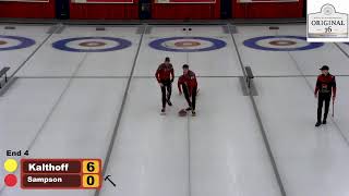 Original 16 Bonspiel  Final Draw  Team Kalthoff vs Team Sampson [upl. by Aem]