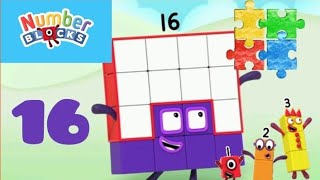 Numberblocks 16 pentomino puzzle for Kids [upl. by Zarah]