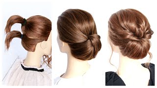 7 Easy Updos for Short to Medium Hair [upl. by Farra409]