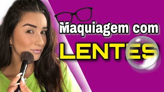 MAQUIAGEM COM LENTES RÍGIDAS  Esthéfane Lopes [upl. by Gilbye285]