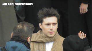 Brooklyn Beckham  Milan Fashion Week 14 january 2024 show Prada  Milano [upl. by Peppi]