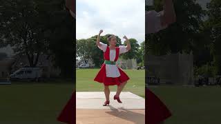 Rachael Walker dancing the Irish Jig scottishdance at Oldmeldrum highlandgames in 2023 shorts [upl. by Amikat]