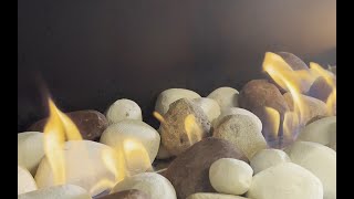 Flare Fireplaces Earth Mixed Pebbles Classic Media [upl. by Dranal225]