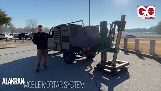 Global Ordnance NTGS Alakran Mobile Mortar System Demo at Ft Benning Maneuver Warfighter Conference [upl. by Adnocahs]