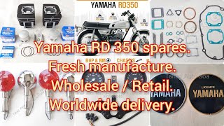 Yamaha RD 350 spares Fresh manufacture WholesaleRetail Worldwide delivery Whats app for details [upl. by Sirrom633]