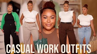 Casual Work Outfit Ideas 2023 Simple Comfortable Casual Outfits For The Office [upl. by Isman]