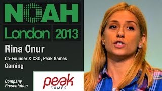 Rina Onur  CoFounder amp CSO Peak Games  NOAH13 [upl. by Cathy]