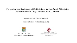 Perception and Avoidance of Multiple Fast Moving Small Objects for Quadrotors [upl. by Nissa]