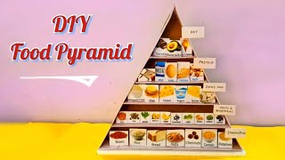 Healthy Food Pyramid model for school science project  Healthy Food Pyramid 3D project [upl. by Iila]