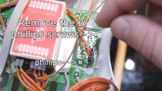 How to install Futaba T8J on a DJI Phantom part 1 [upl. by Adnovad]