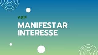 1 2 IRP MANIFESTAÇÃO DE INTERESSE [upl. by Tnemelc877]