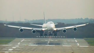 Lufthansa 7478 heavy crosswind landing [upl. by Aromat]