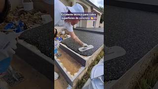 Excelente técnica para cubrir superficies de concreto🇺🇲 construction skills concrete usa mexico [upl. by Yrneh464]