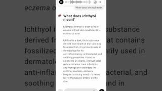 What does ichthyol mean [upl. by Tynan898]