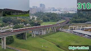 Derailed Train SMRT TRAINS Stalled outside UPD — C151 065066 [upl. by Reichel]