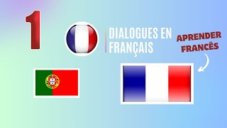 Diálogos em francês  traduzidos para português n°1 [upl. by Inail270]