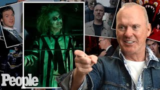 Michael Keaton Reacts to Iconic Photos From Beetlejuice Wearing the Batman Suit amp More  PEOPLE [upl. by Goldia]